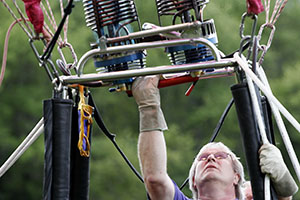 Testing burner before lift off